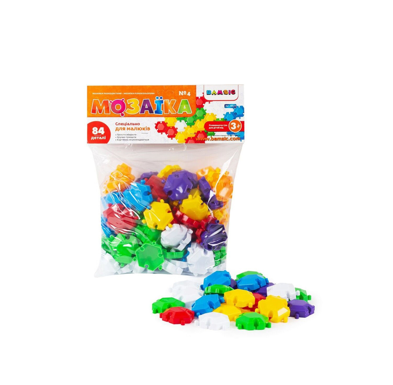Мозаїка різнокольорова №4 069/4 - 84 елемента