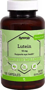 Vitacost Synergy Lutein Featuring FloraGLO Лютеїн із зеаксантином, 10 мг, 100 капсул. До 07/2026