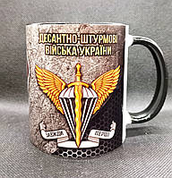 Чашка для бійця десантно-штурмових військ ЗСУ. Подарунок для бійця ЗСУ. Кераміка, 330 мл