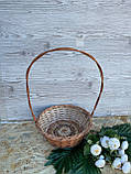 Кошик подарунковий круглий з ручкою, фото 3