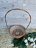 Кошик подарунковий круглий з ручкою, фото 4