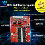 Контролер BMS плата 17S 64V (71.4) 30A для li-ion 18650 симетрія з балансуванням, фото 4