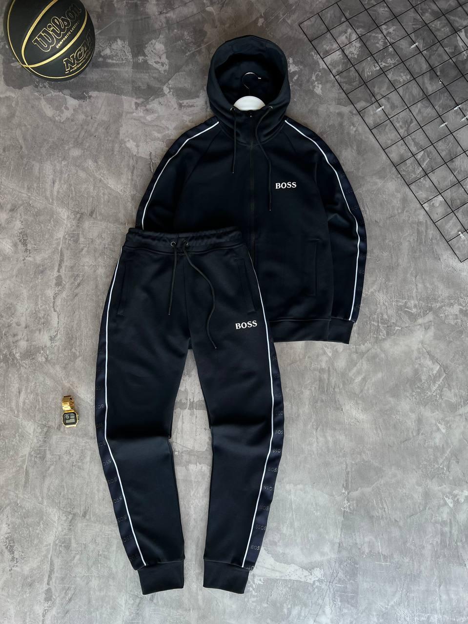 Чоловічий спортивний костюм Hugo Boss M2033 синій L, XL, XXL, фото 1