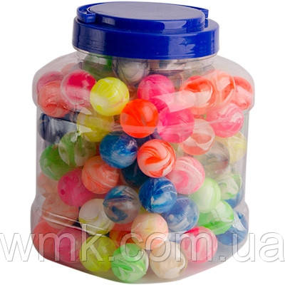 Стрибунець d=25мм кольорова заметіль банка 140шт    Ціна за шт