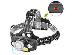 Ліхтар налобний BL-T64 2x18650 арт. 4101 ТМ BAILONG Solmir