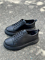 Кроссовки женские Wotex кожаные повседневные черные