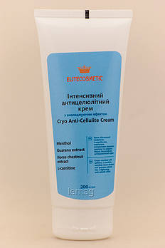 ELITECOSMETIC Інтенсивний антицелюлітний крем з охолоджуючим ефектом, 200 мл