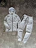 Чоловічий спортивний костюм Nike M2034 сірий, фото 4