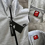 Чоловічий спортивний костюм Nike M2034 сірий, фото 7