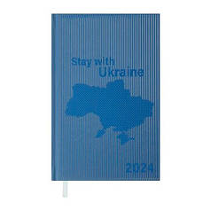 Щоденник А6 датований 2024 блакитний ВМ.257 14