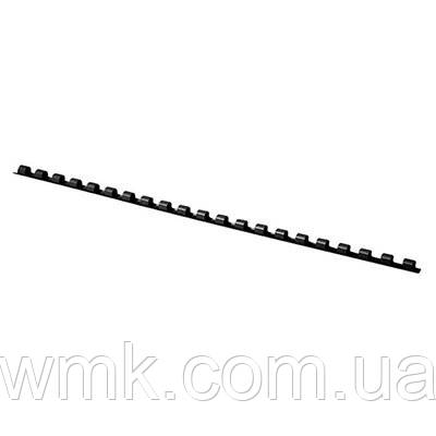 Пружина пластикова d6мм А4 20арк (100шт) чорна 2024061 05 (20) (OFFICE PRODUCTS) Ціна за уп