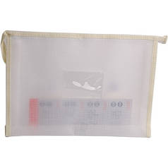 Папка А4 на блискавці клітинка мікс кольорів 138 (23919)