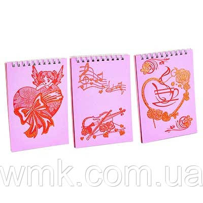 Блокнот А6 50арк Валентинка спіраль 00189