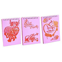 Блокнот А6 50арк Валентинка спіраль 00189