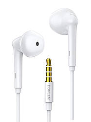Дротові навушники з мікрофоном UGREEN HiTune 3.5 mm White (EP101)