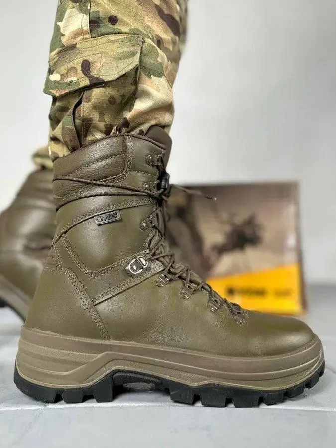 Берці зимові чоловічі шкіряні YDS з підкладкою Gore-Tex Черевики тактичні зимові Waterproof, фото 1