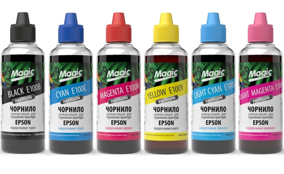 Комплект чорнил Magic Epson (673,650) L800/805/P50/T50/R270/TX650/1410 (B/C/LC/M/LM/Y) 6x100ml