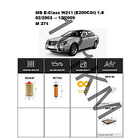 Комплект фільтрів MB E-Class (W211) E200CGI 1.8 (2003-2009) (M271) WIX
