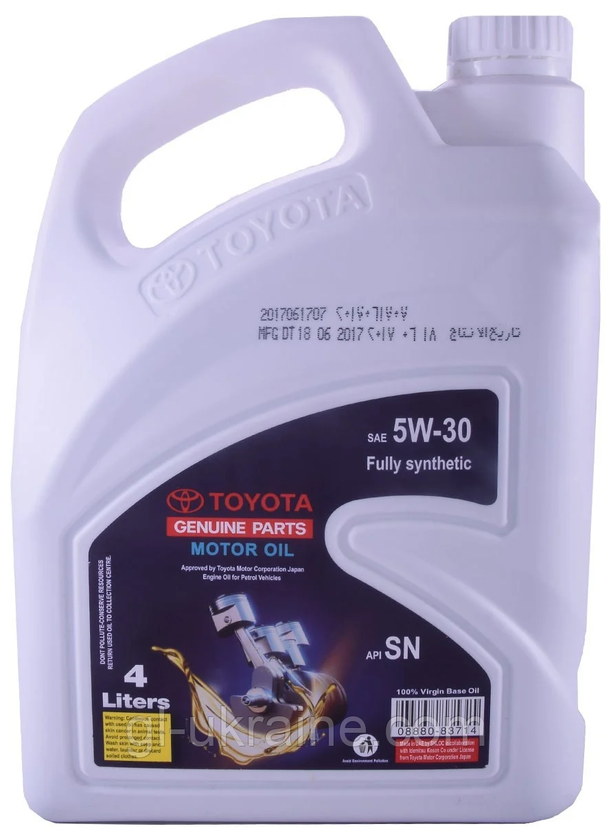 Моторна олива Toyota SN 5W-30, 4л (08880-83714)