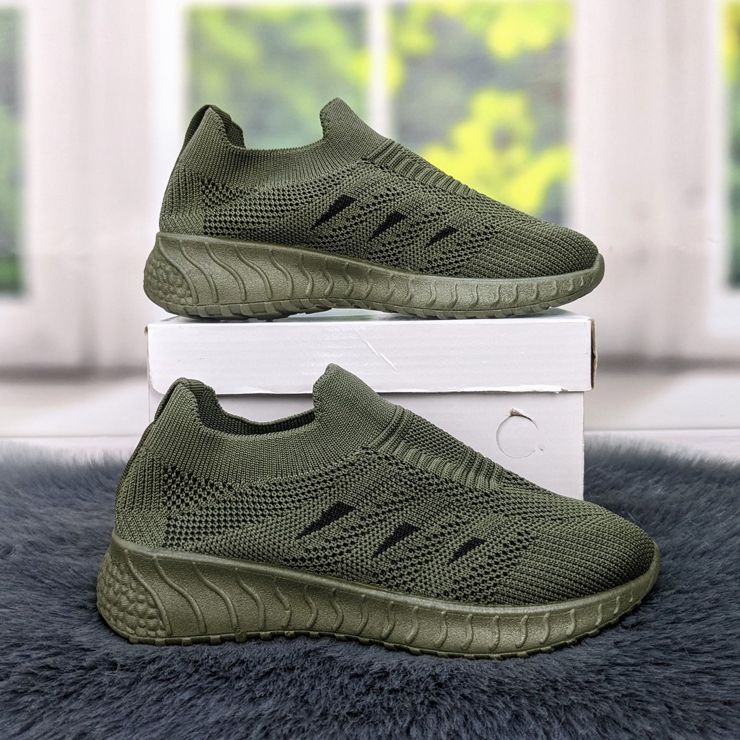 Мокасини кросівки текстильні для хлопчика хакі BBT 5459