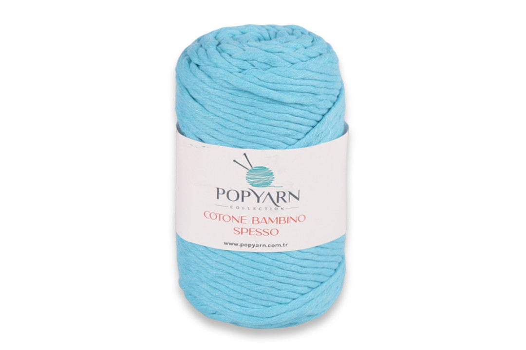 Popyarn Cotone Bambino Spesso, Бирюза №225, фото 1