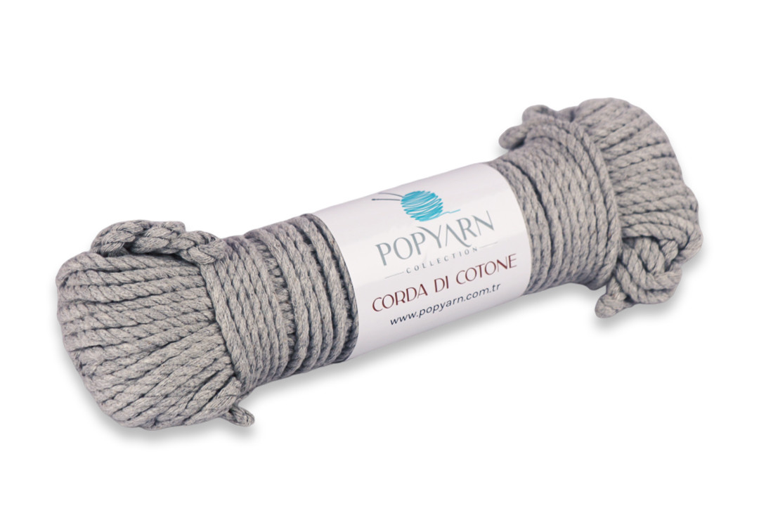 Popyarn Corda di Coton, Світло-сірий No209