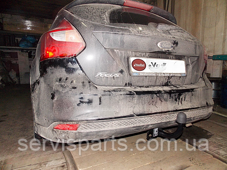 Фаркоп Ford Focus III хетчбек 2011-2018 (Форд Фокус 3) без підрізання бампера, фото 1