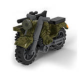 Конструктор Мотоцикл ЗСУ, військова техніка, IBLOCK (PL-921-424-2), фото 3