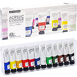 Художні акрилові фарби Art Rangers у тубах 12 кольорів по 22ml, фото 2