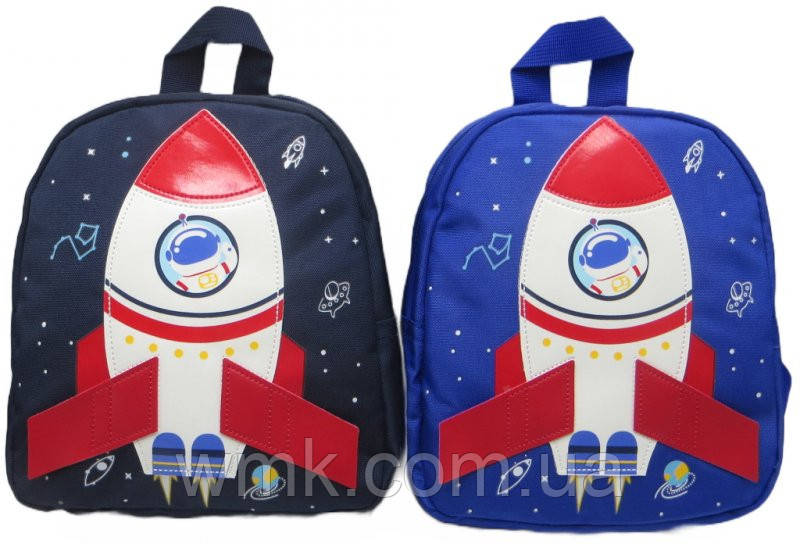 Рюкзак дитячий з тканини  Ракета  25*21*9см  325