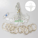 Гірлянда-штора USB 3х3 м 300 LED 8 режимів з пультом світлодіодна на вікно Теплий Білий (60636), фото 3