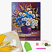 Алмазна мозаїка вишивка 40х50 см Волошковий букет Brushme DBS1009, фото 2