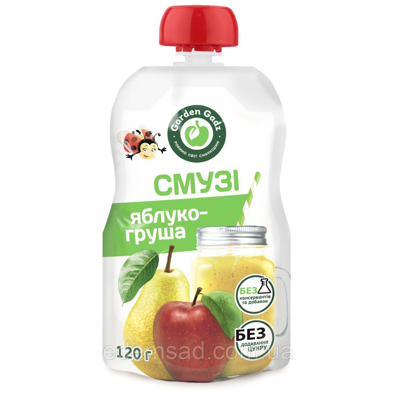 Пюре фруктове “Смузі яблуко-груша”, 120 г