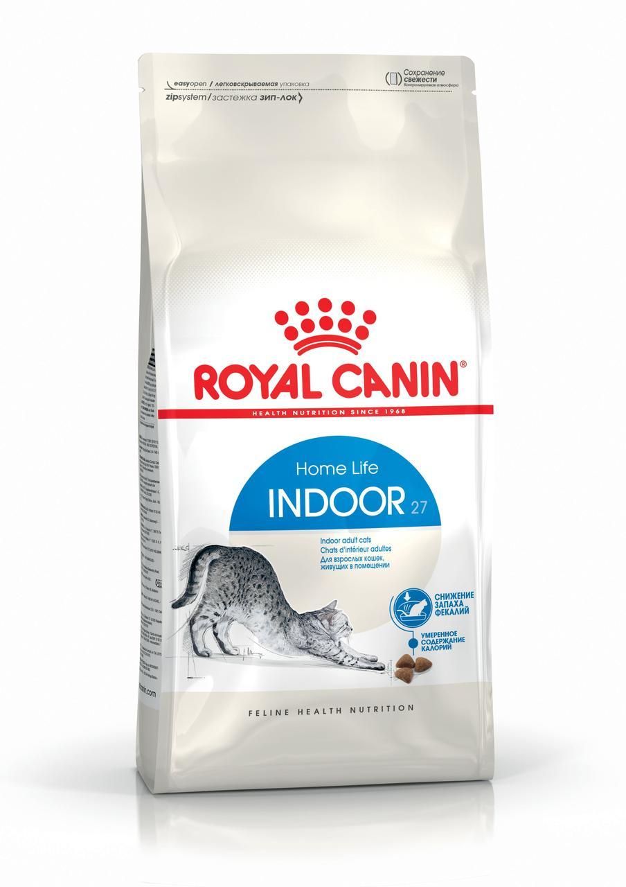 Сухий корм для домашніх кішок низькокалорійний ROYAL CANIN INDOOR на вагу, 250 г / Корм для котів, фото 1