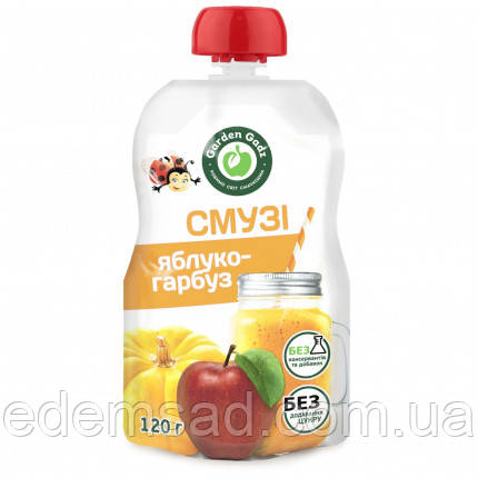 Пюре фруктово-овочеве “Смузі яблуко-гарбуз”, 120 г