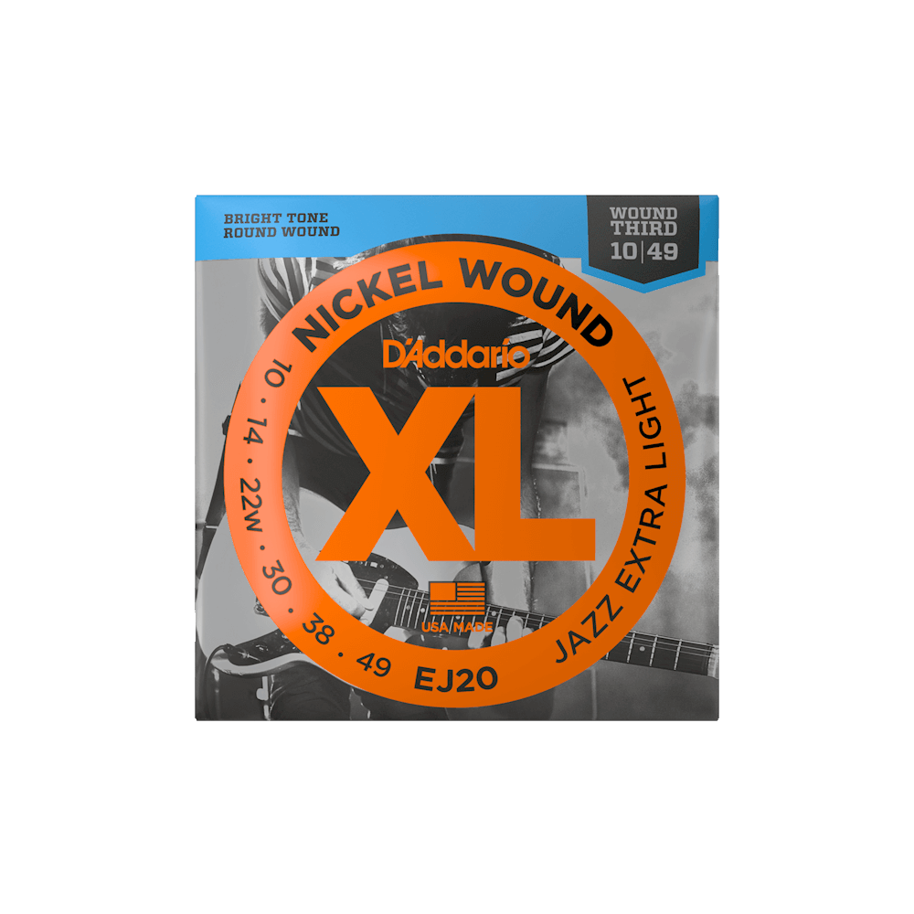 Струны D'addario EJ20 XL Nickel Wound Jazz Extra Light (10-49), фото 1