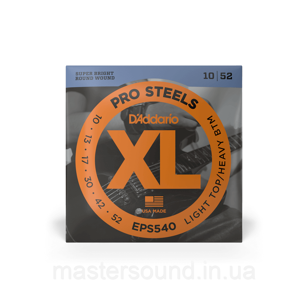 Струни D'addario PS540 XL Prosteels Light Top / Heavy Bottom (10-52), фото 1