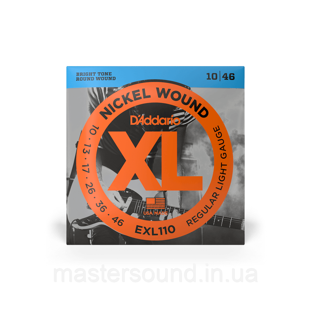 Струни D'addario EXL110 XL Nickel Wound Regular Light (10-46), фото 1