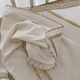 Крижма "Діамант-2" велюр, кулір 75*100 см Betis Молочний, фото 3