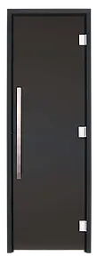 Дверь GREUS Black Edition хаммам 80х200 Dark Gray