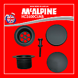 Сифон для ванни клік-клак чорний матовий HC2600CLMB McALPINE, фото 8