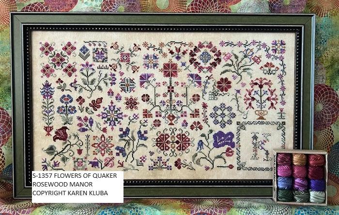 Схема для вишивки від Rosewood Manor Flowers Of Quaker RMS1357, фото 1