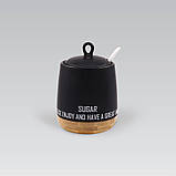 Цукорниця з ложкою керамічна "Eco style" Maestro MR-20029-09 — MegaLavka, фото 2