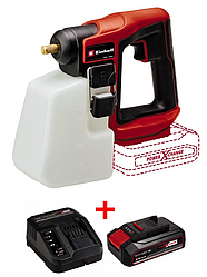 Потужний садовий розпилювач акумуляторний Einhell GE-WS 18/10 Li - Solo : з АКБ 18V 2,5 Ah, тиск 1,3 бар, бак 1,1 л (3425240)