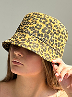 Панама жіноча літня з натуральної бавовни D.Hats з принтом Лео