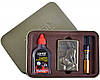 Подарунковий набір 3 в 1 4713 бензинова запальничка та мундштук, фото 6