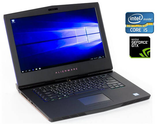 Новий ігровий ноутбук Dell Alienware 15 R3/ 15.6" 1920x1080/ i5-7300HQ/ 32GB RAM/ 500GB SSD+1000GB HDD/ GTX 1060 6GB, фото 1