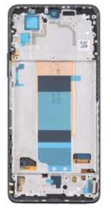 Дисплей (екран) для Xiaomi Poco F4, чорний, OLED, з передньою панеллю, Night Black