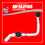 Сифон для ванни клік-клак чорний матовий HC2600CLMB McALPINE, фото 4