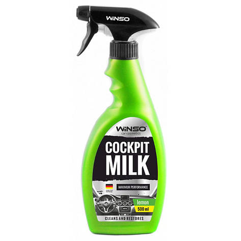 Поліроль-молочко для панелі приладів Winso Cockpit Milk Lemon, 500мл, фото 1